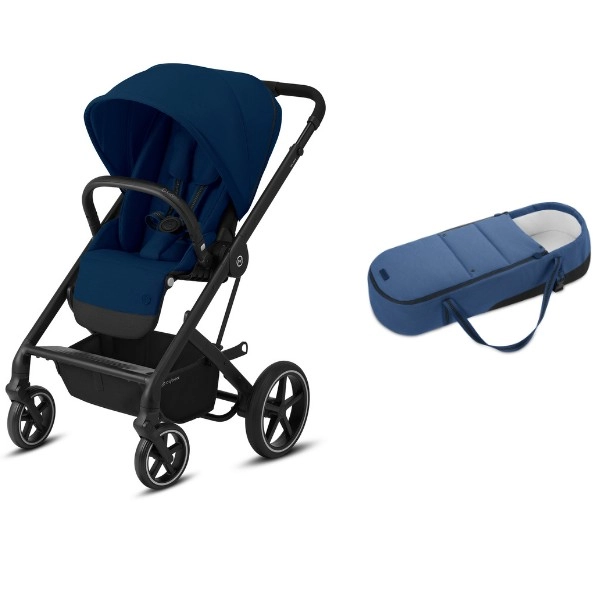 Poussette Cybex Balios S Lux - Châssis Black + Cocoon S - Navy Blue
