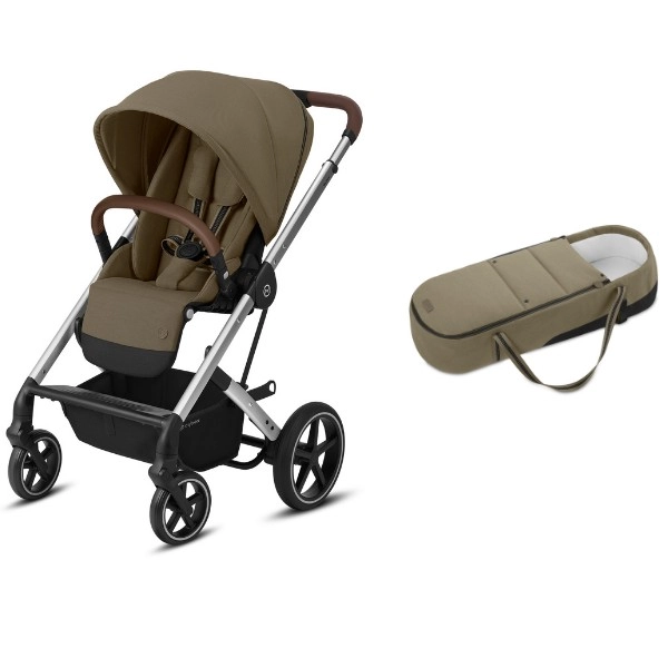 Poussette Cybex Balios S Lux - Châssis Silver + Cocoon S - Classic Beige