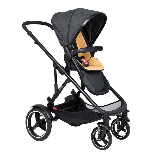 Poussette canne universelle LIONELO Annet Tour - Gris - Jusqu'à 22 kg -  Sécurité 5 points d'attache - gris