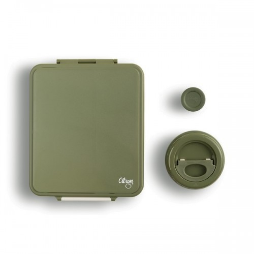 Lemon Meal Box + Insulated Container - Green