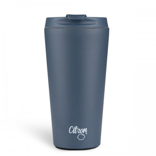 Insulated Mug 420ml Lemon - Dark Blue