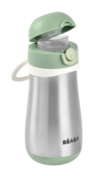 Gourde Inox 350ml Béaba - Vert Sauge