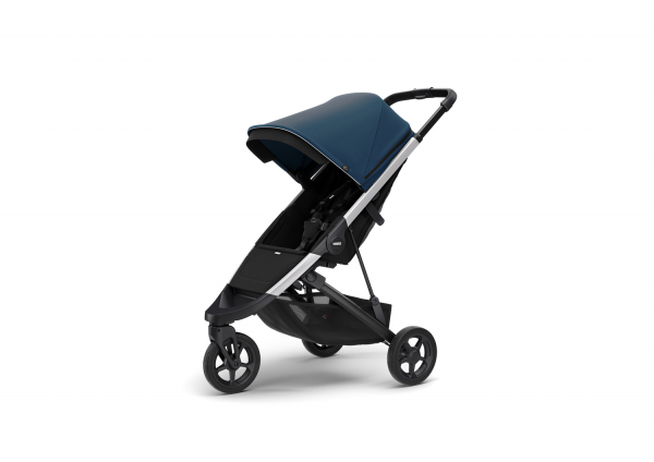 Poussette Thule Spring - Châssis Silver/ Canopy Majolica Blue