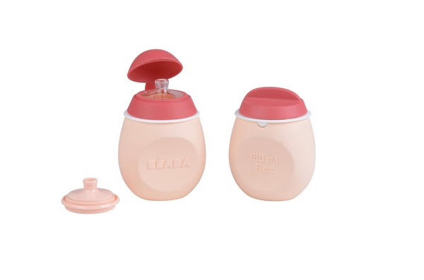 Béaba Baby Squeez' 2-in-1 + Squeez' Portion Set - Pink
