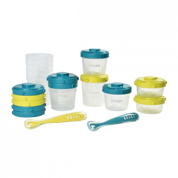 Pack Premier Repas Béaba - Néon Bleu