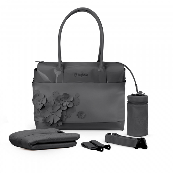 Cybex Priam/ePriam/Mios Fashion Changing Bag - Simply Flowers Dark Grey (2022)