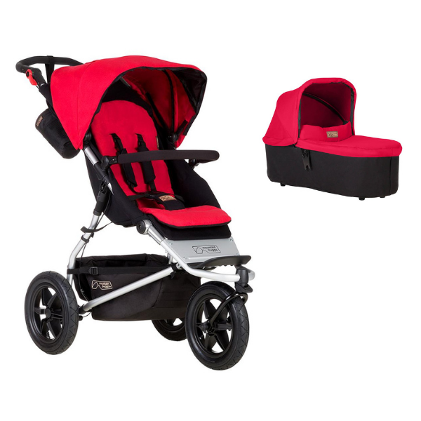 Poussette Mountain Buggy Urban Jungle + Nacelle Plus - Berry