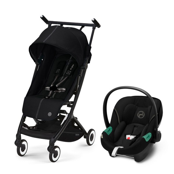 Poussette Cybex Libelle + Coque Auto 0-13kg Cybex Aton S2 i-Size - Moon Black