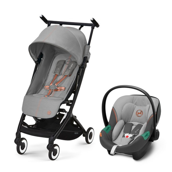 Poussette Cybex Libelle + Coque Auto 0-13kg Cybex Aton S2 i-Size - Lava Grey
