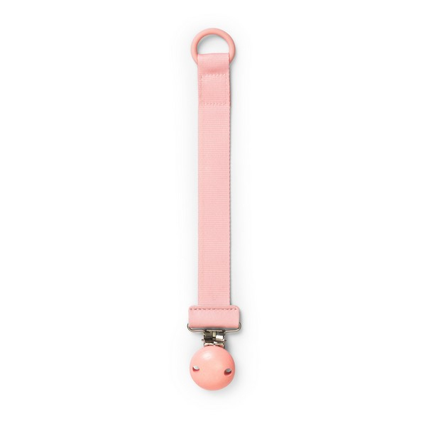 Elodie Wooden Pacifier Clip - Candy Pink