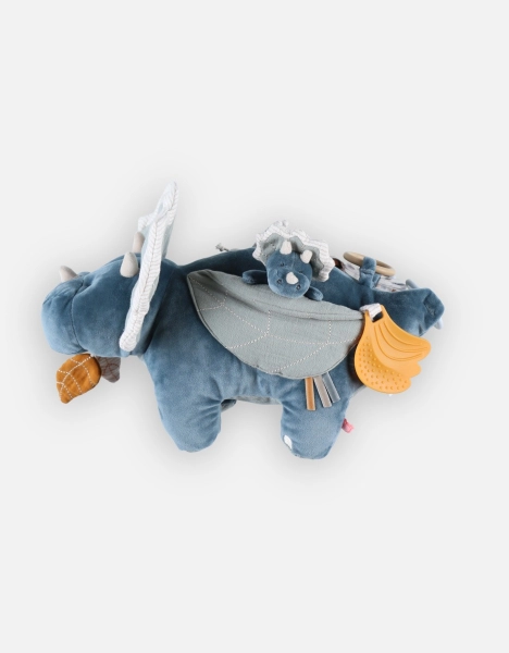 Noukie's Tiga, Stegi &amp; Ops Ops activity plush - Blue