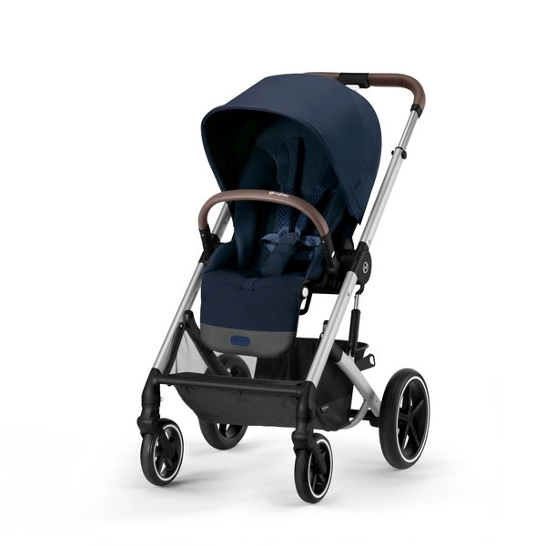 Cybex Balios S Lux Stroller - Silver/Ocean Blue Frame (2023)