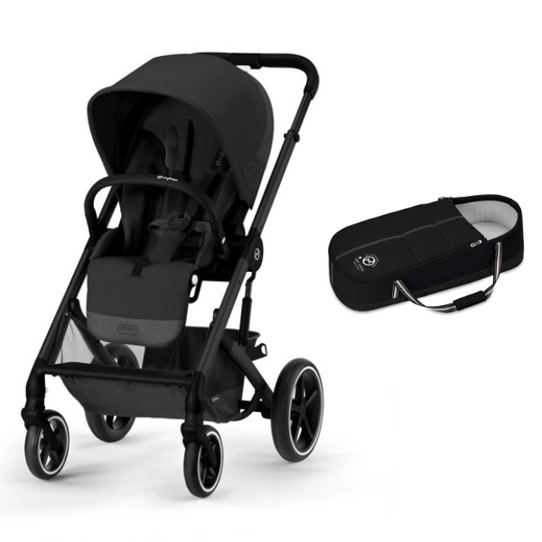 Poussette Cybex Balios S Lux - Châssis Black + Cocoon S - Moon Black (2023)