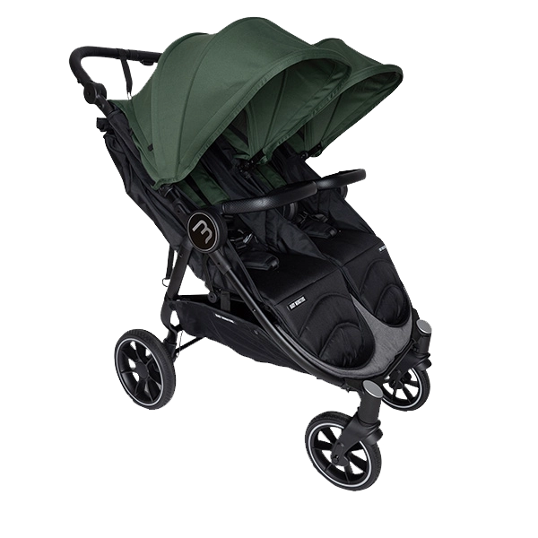Baby Monsters Easy Twin 4 Black Edition/ Canopys Forest Double Stroller