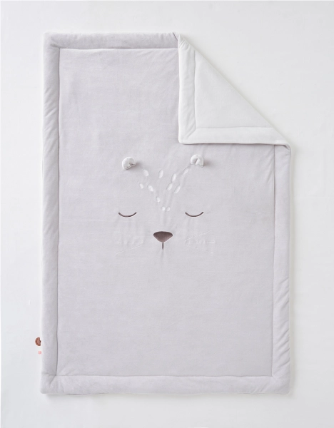 Noukie's Babou &amp; Kendi blanket - Light Grey