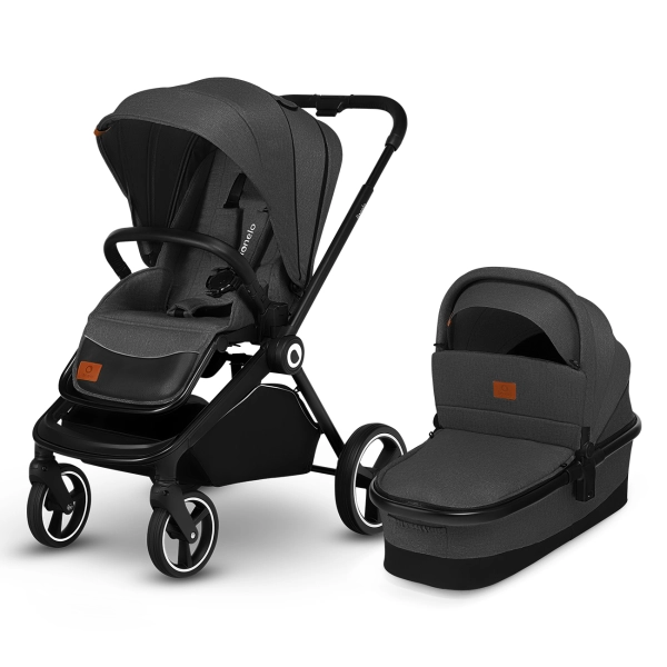 Poussette Lionelo Mika + Nacelle - Grey Graphite