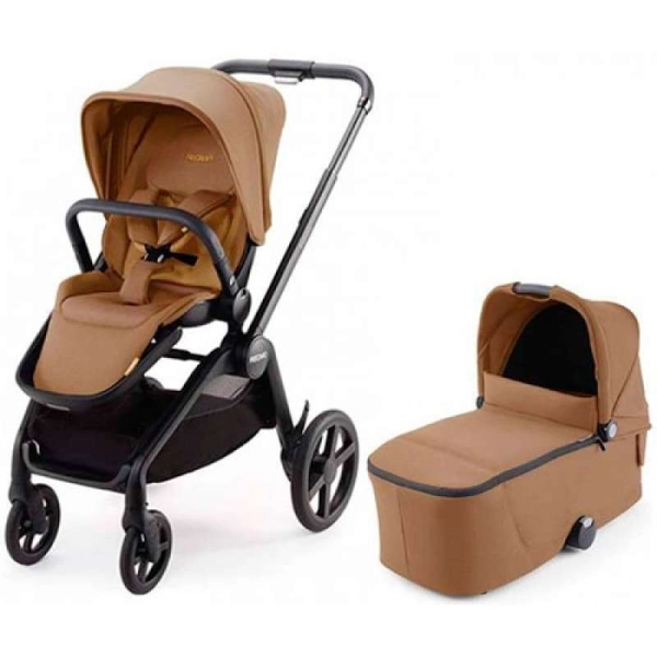 Poussette Recaro Celona - Châssis Noir + Nacelle Select - Sweet Curry