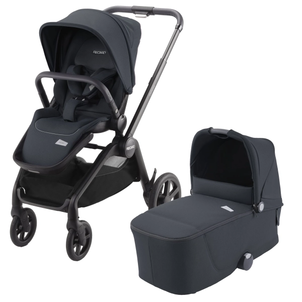 Poussette Recaro Celona - Châssis Noir + Nacelle Prime - Mat Black