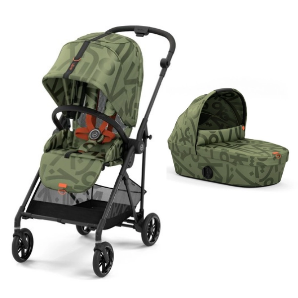 Poussette Cybex Melio 3 Street + Nacelle - Olive Green (2023)