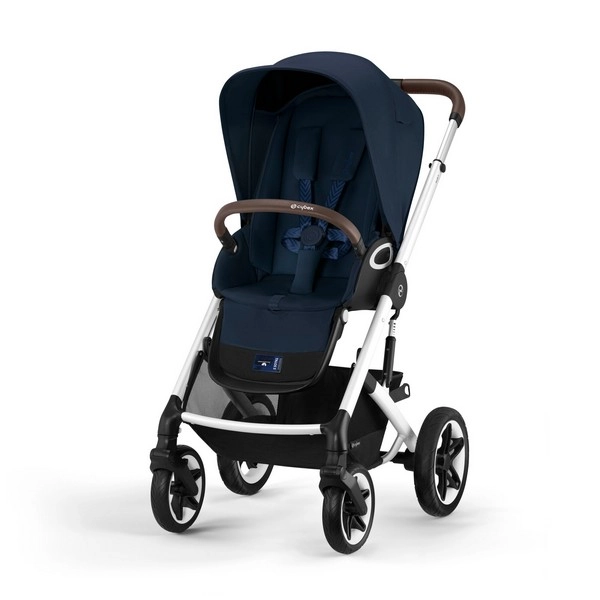 Poussette Cybex Talos S Lux - Châssis Silver/ Ocean Blue (2023)