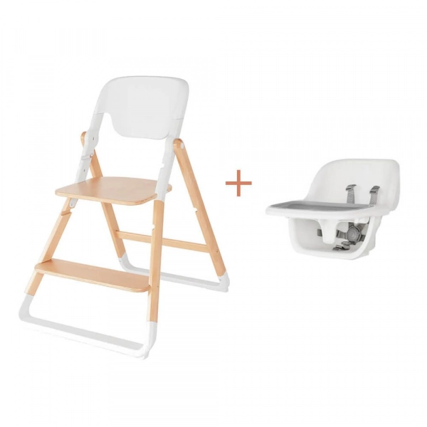 Ergobaby Evolve High Chair + Baby Seat - Natural Wood