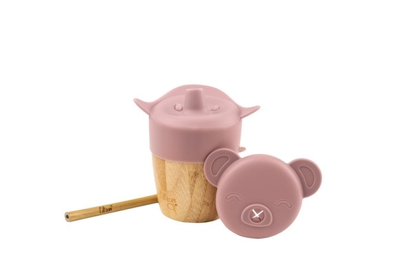 Tasse d'Apprentissage Citron Bambou - Pink Blush