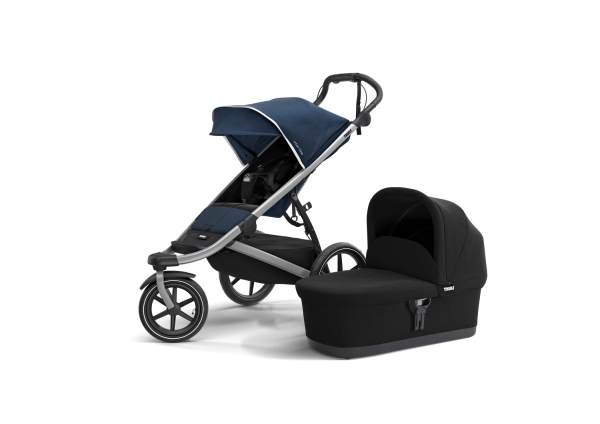 Poussette Thule Urban Glide 2 - Châssis Silver/ Majolica Blue + Nacelle