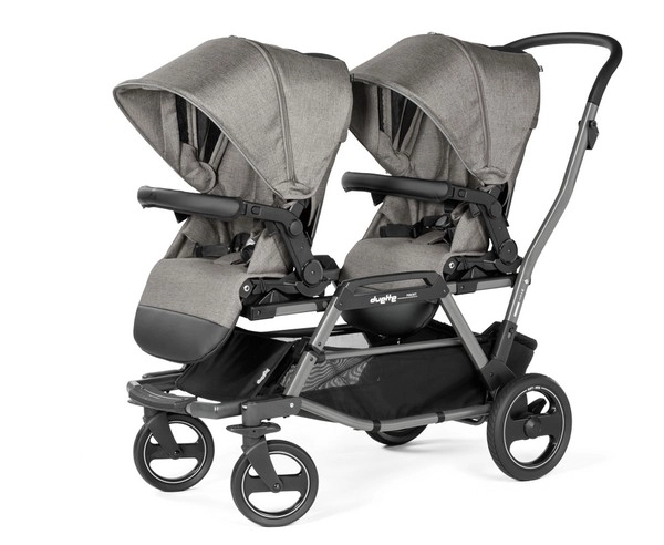Peg Perego Duette Piroet Double Stroller - City Grey