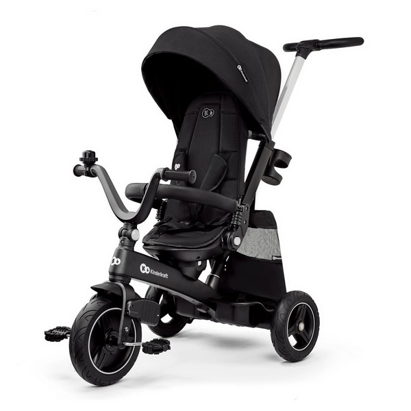 LIONELO Haari - Tricycle bébé évolutif - Jusqu'à 25 Kg - Siège réversible -  Grand Panier Sac - Porte-gobelet - Roue Libre - Limited