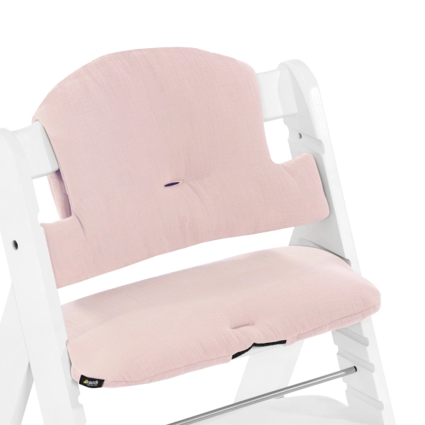 Coussin Chaise Haute Hauck Select - Muslin Mineral Rose