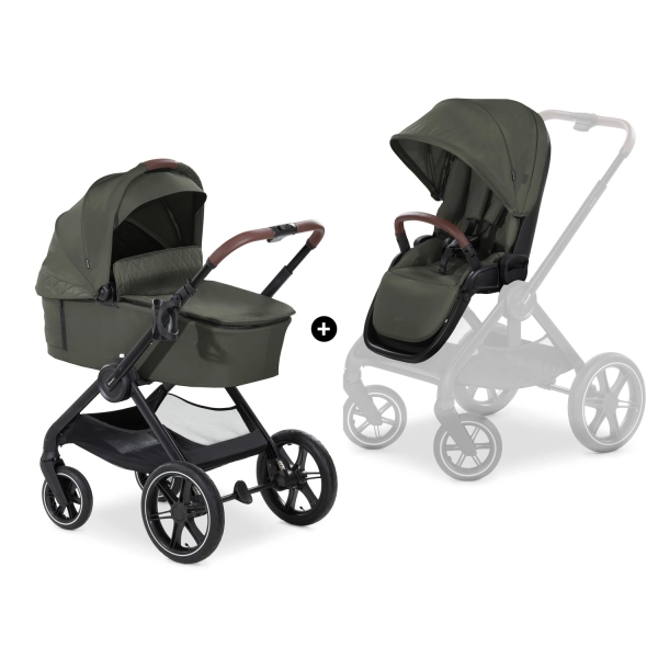 Poussette Hauck Walk N Care Air + Nacelle - Dark Olive
