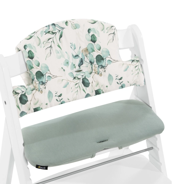 Hauck Select High Chair Cushion - Jersey Leaves Mint