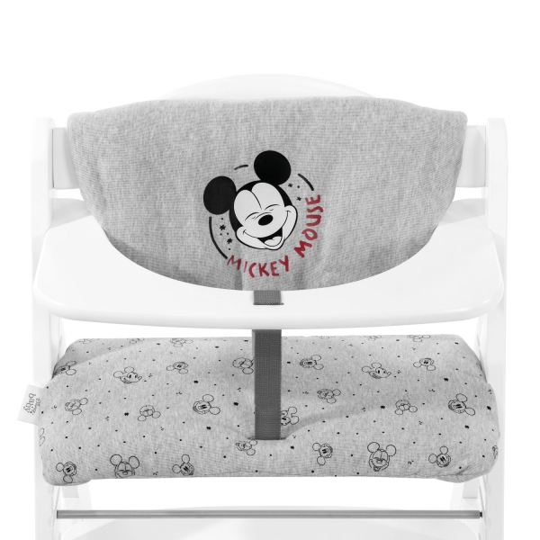 Coussin Chaise Haute Hauck Deluxe - Mickey Mouse Grey