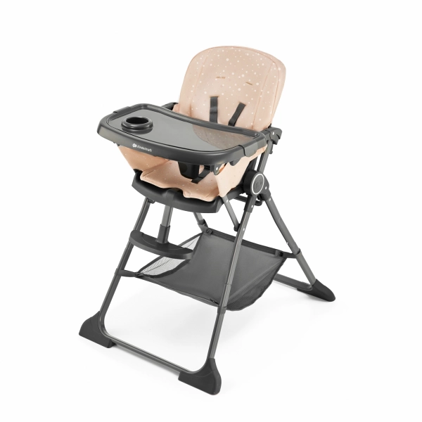 Chaise haute Kinderkraft Foldee - Pink