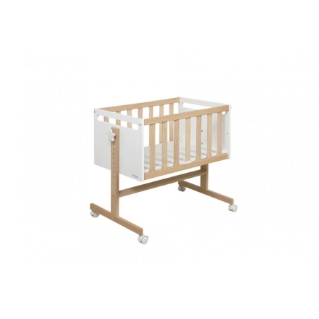 Micuna Cradle - You &amp; Me Plus - White / Natural Wax
