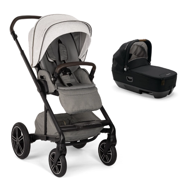 Poussette Nuna Mixx Next - Mineral + Nacelle Cari Next - Caviar