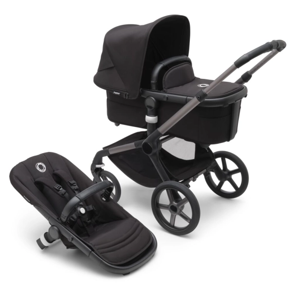 Poussette Bugaboo Fox 5 - Châssis Graphite + Nacelle - Nuit Noire