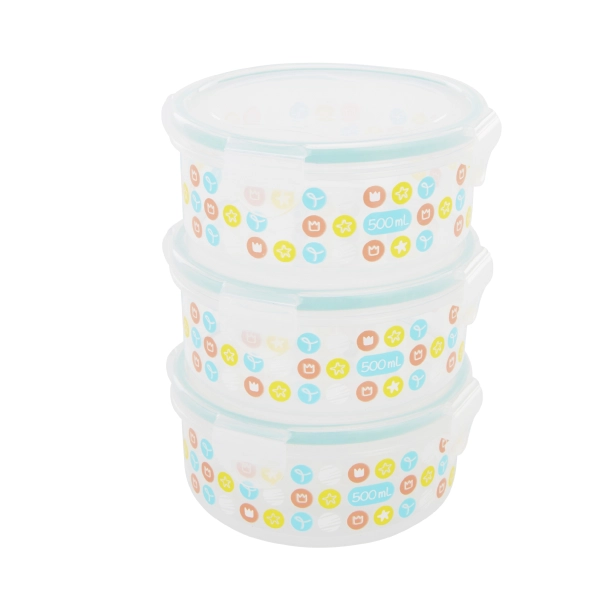Set of 3 Badabulle Maxibox 500ml containers