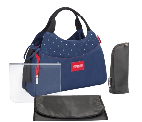 Badabulle Multipocket Changing Bag - Dark Blue