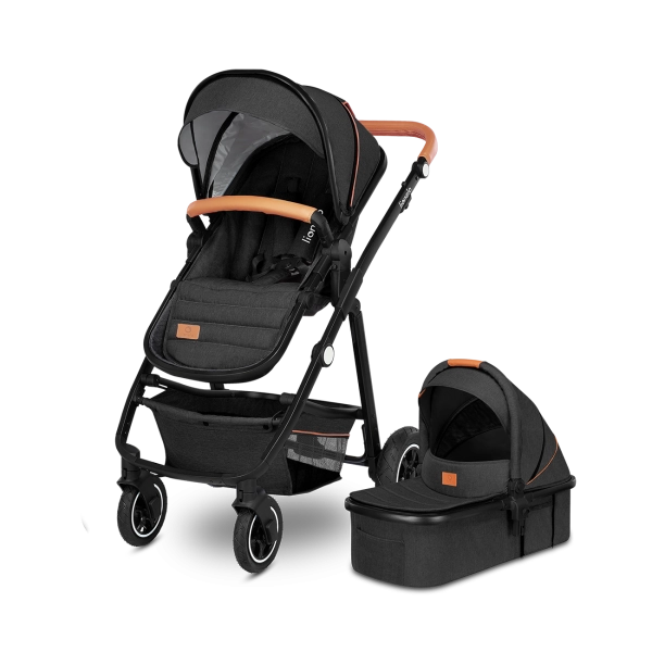 Poussette Lionelo Amber + Nacelle - Grey Graphite