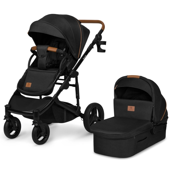 Poussette Lionelo Mari Tour + Nacelle - Black Onyx