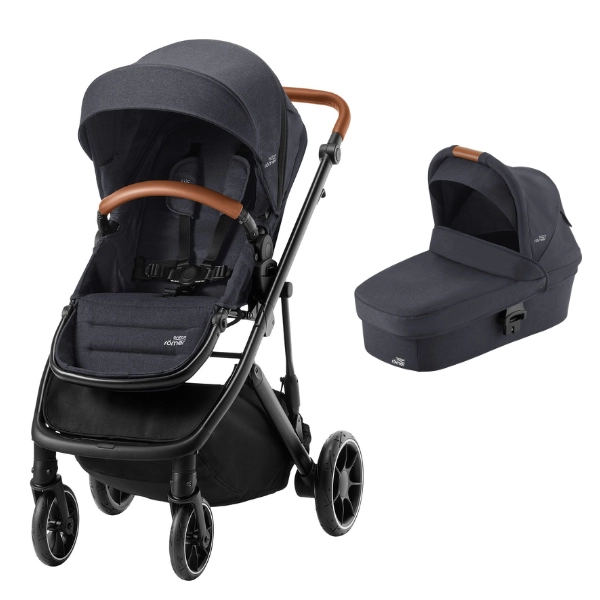 Poussette Britax Strider M + Nacelle - Black Shadow