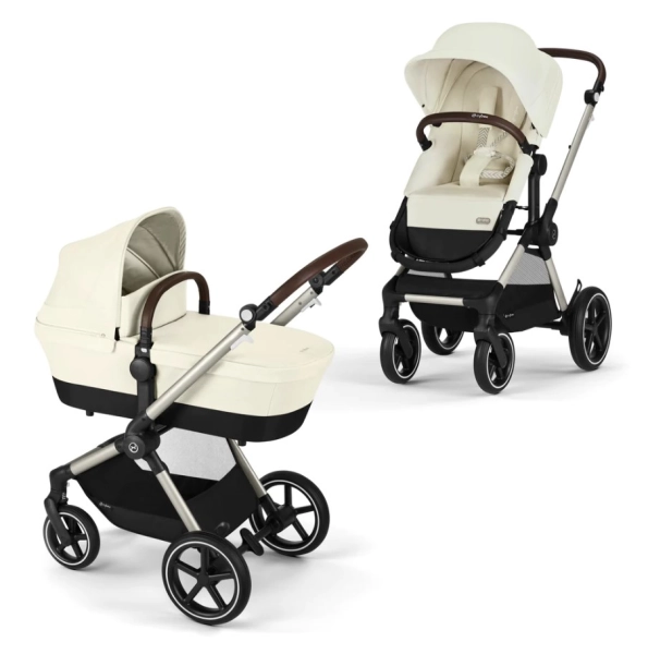 Poussette Cybex Eos Lux - Châssis Taupe/ Seashell Beige (2023)