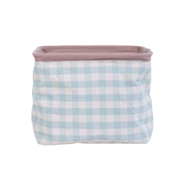 Panier 25x20x20cm Childhome - Vichy Terracotta