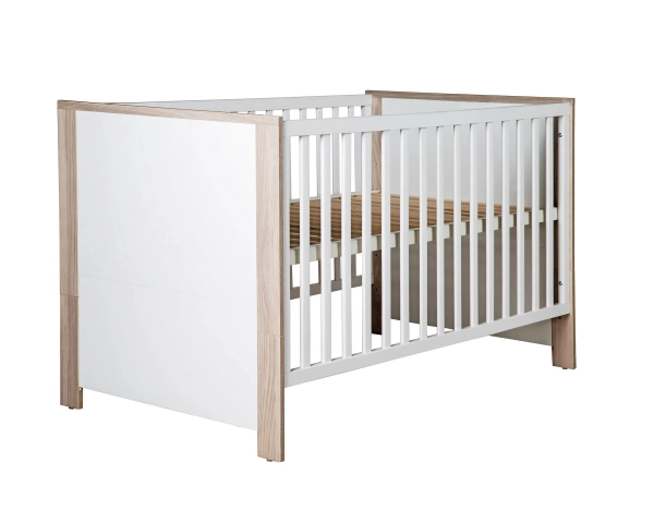 Bed 70x140cm Roba Olaf - White / Luna elm