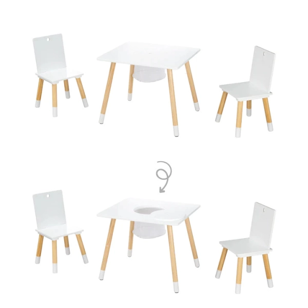 Ensemble Chaises-Table Roba - Blanc