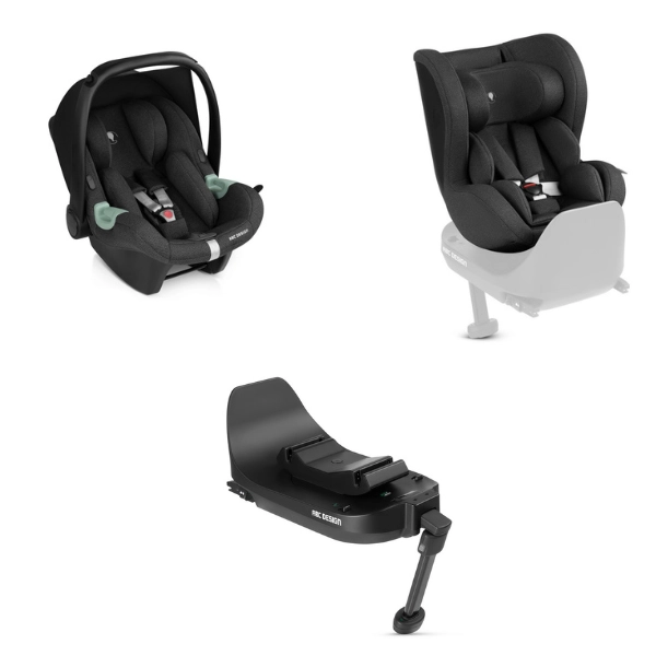 ABC Design Modular System Tulip i-Size Car Cover + Lily i-Size Car Seat + Isofix Root Base - Bubble
