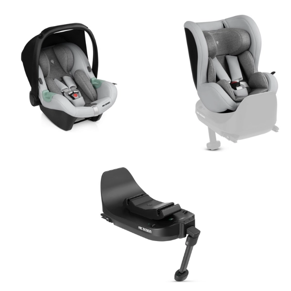 Système Modulaire ABC Design Coque Auto Tulip i-Size + Siège Auto Lily i-Size + Base Isofix Root - Pearl