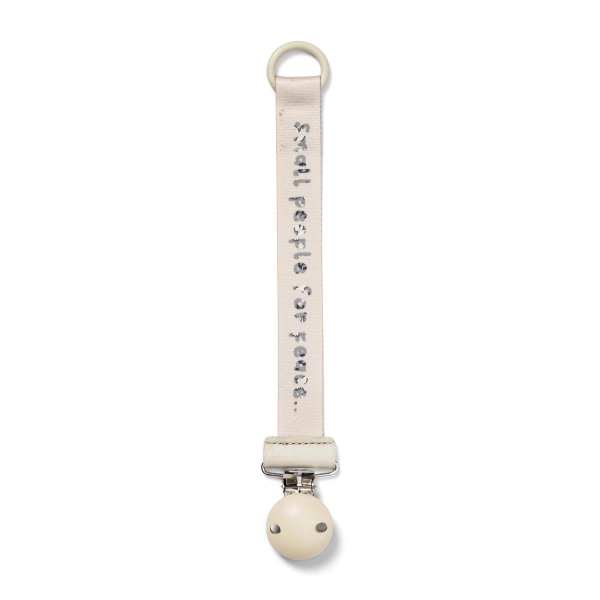 Elodie Wooden Pacifier Clip - Small People for Peace