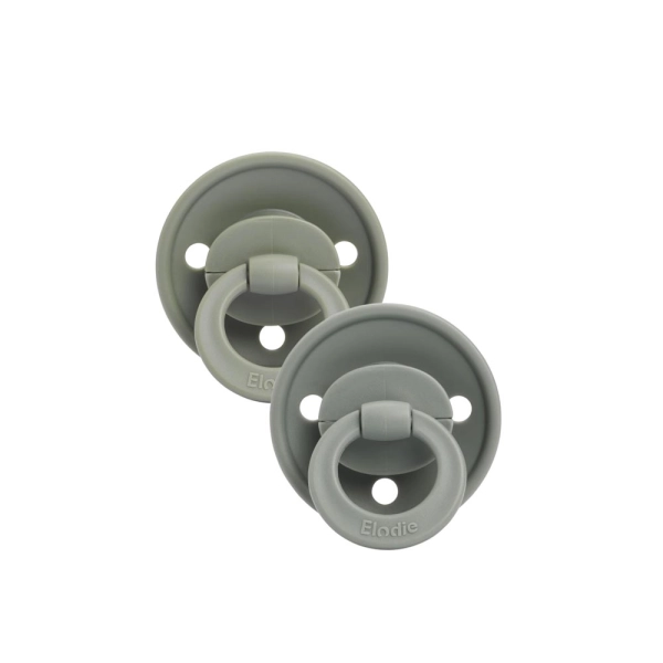 Set of 2 Elodie Binky Silicone Teats 3+ months - Hazy Jade